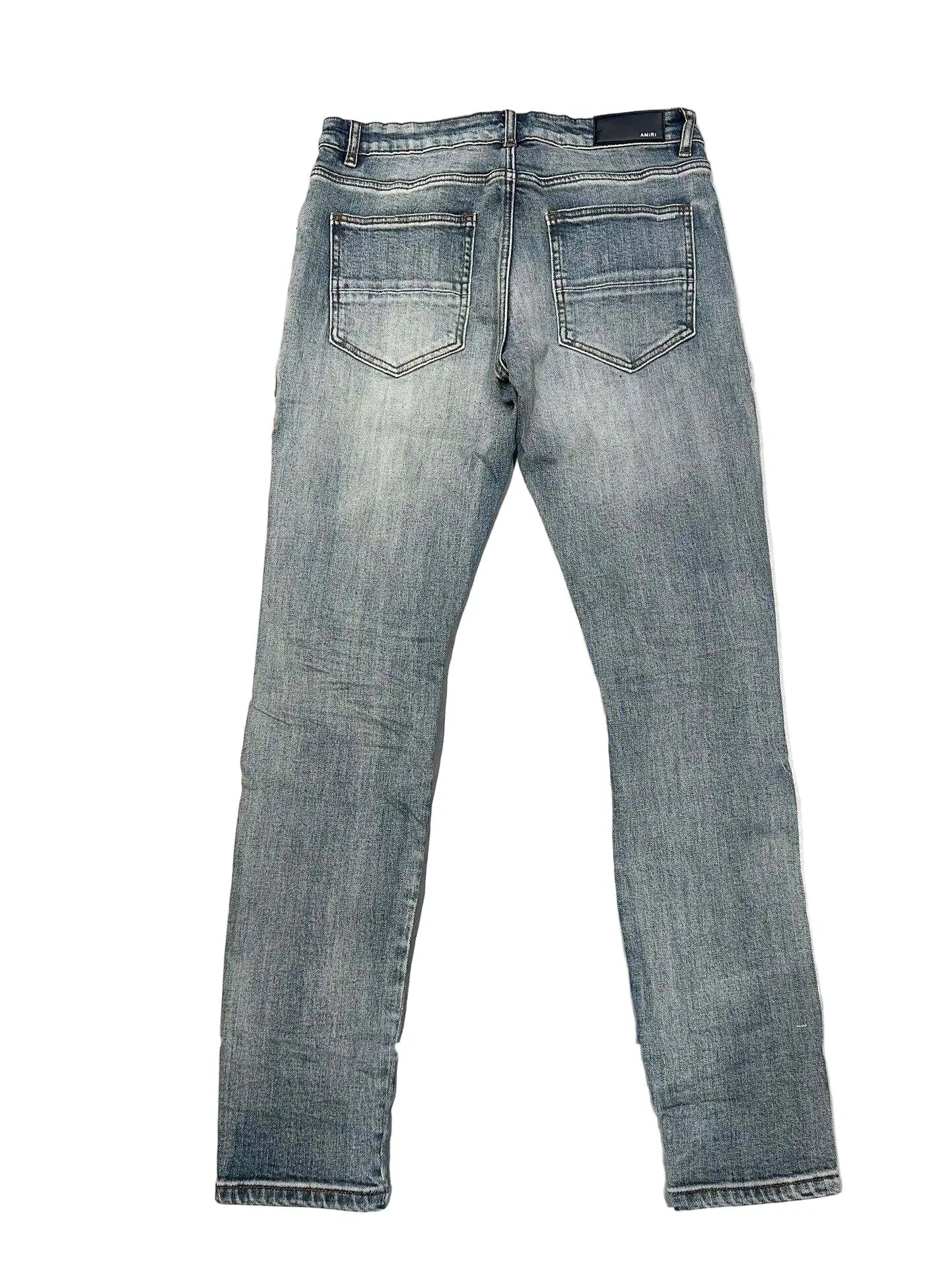 Amiri | Distressed Skelly Slim Denim Jeans Amiri