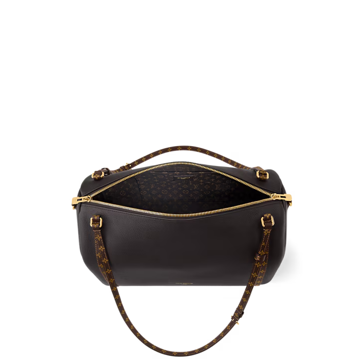 Louis Vuitton Express MM – Mahogany Leather & Monogram Canvas | Authentic Designer Handbag Louis Vuitton