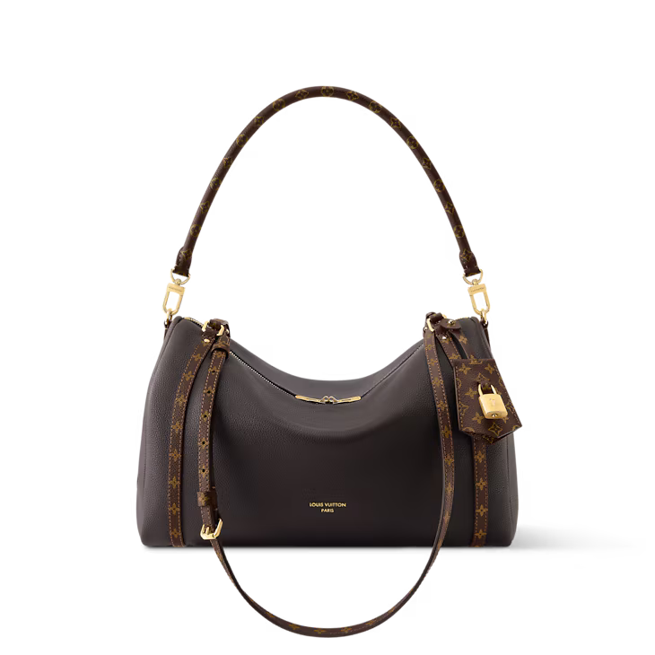 Louis Vuitton Express MM – Mahogany Leather & Monogram Canvas | Authentic Designer Handbag Louis Vuitton