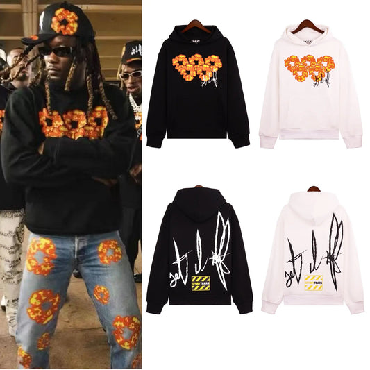 Offset x Denim Tears | Floral Heart Hoodie | Limited Edition Denim Tears