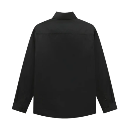 Prada | Classic Logo Poplin Shirt | Black or White | Long Sleeve Button-Up Prada