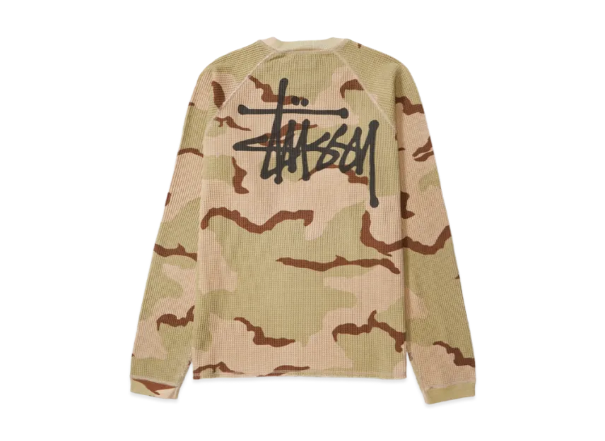 Stüssy | Basic Thermal Long Sleeve | Sand Camo