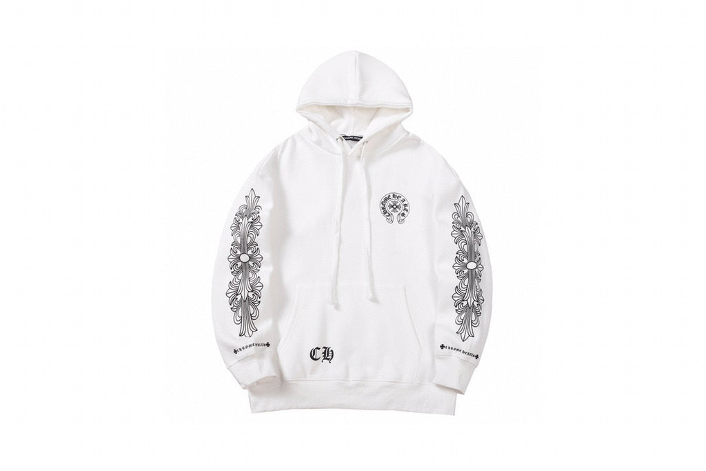 Chrome Hearts | Cross Motif Los Angeles Hoodie in Black & White