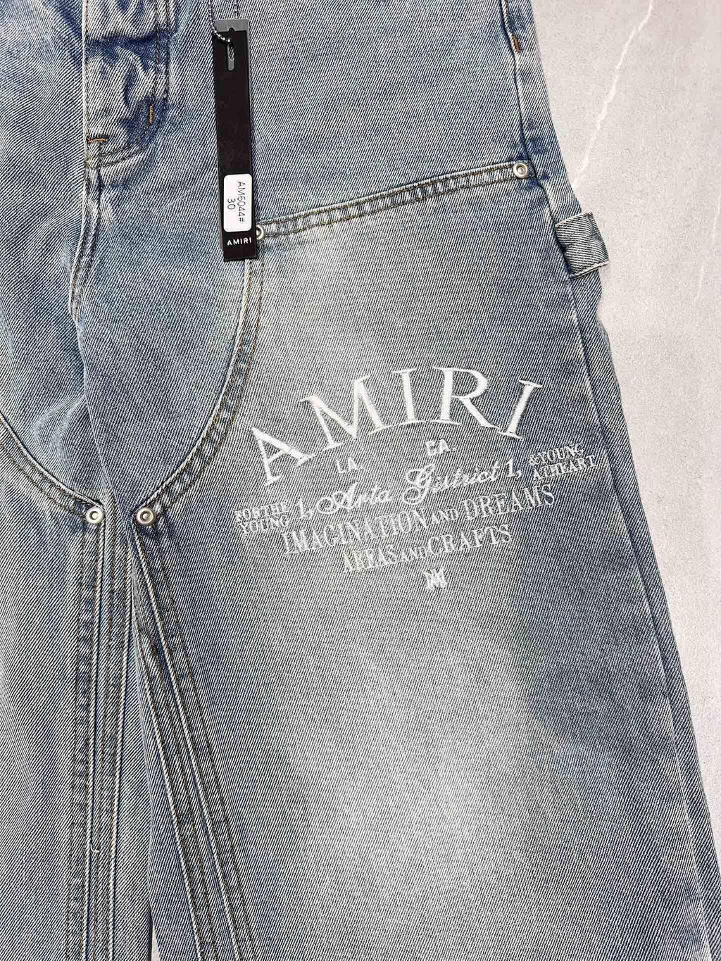 AMIRI | 0036-F75-FE Jeans | Distressed Slim Fit | Medium Vintage Wash Amiri