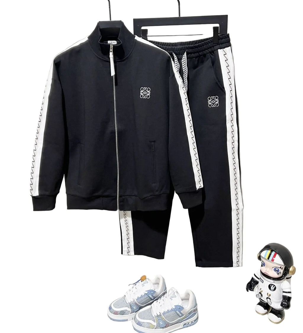 Loewe | Black Logo Tape Tracksuit Set | Jacket & Pants Loewe