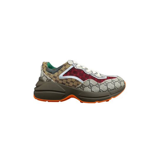 Gucci | Rhyton GG Sneakers | Red Green Monogram Gucci