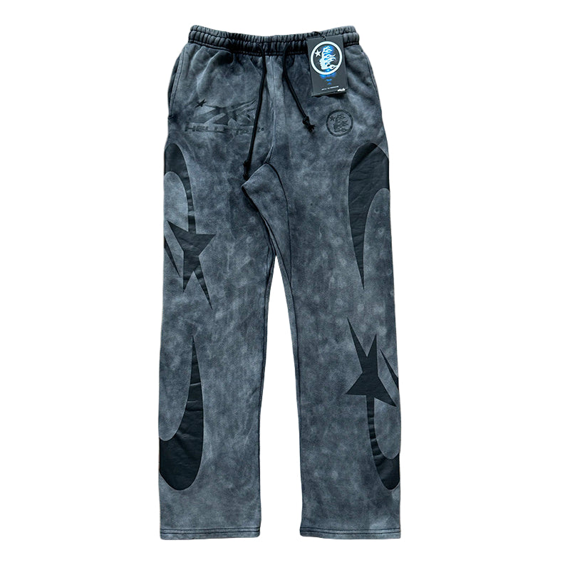 Hellstar | Fleece Sweatshirt & Sweatpants | Washed Black