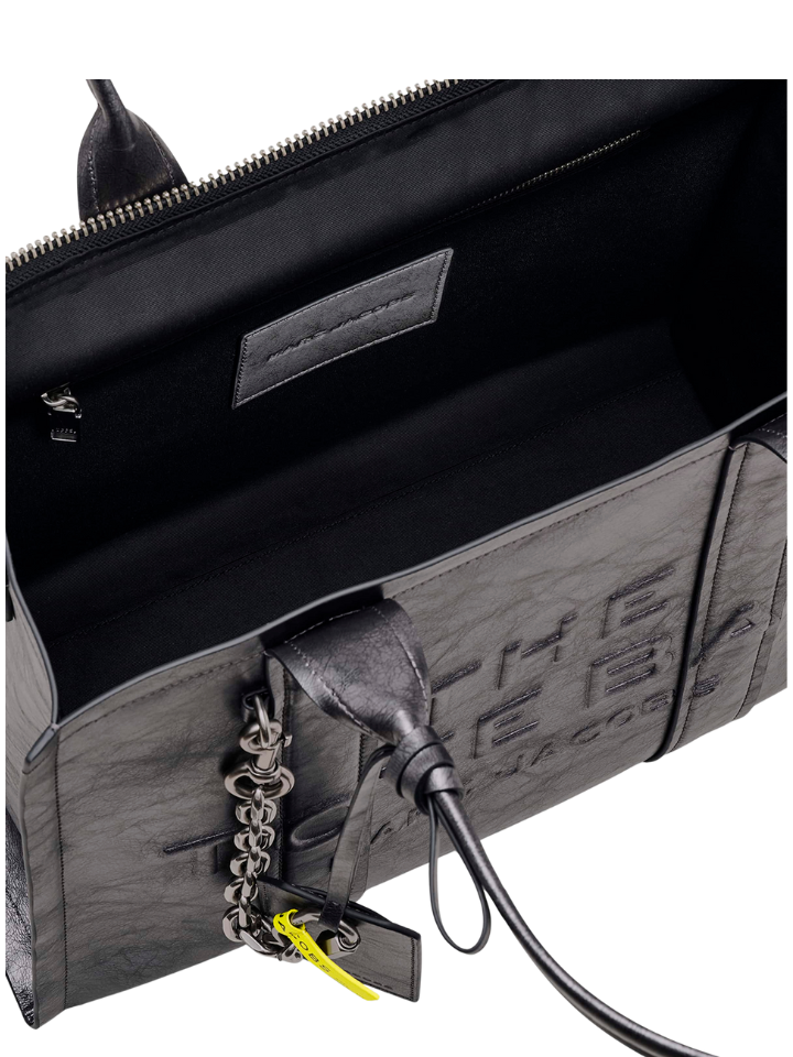 Marc Jacobs | The Large Distressed Leather Tote Bag | Black