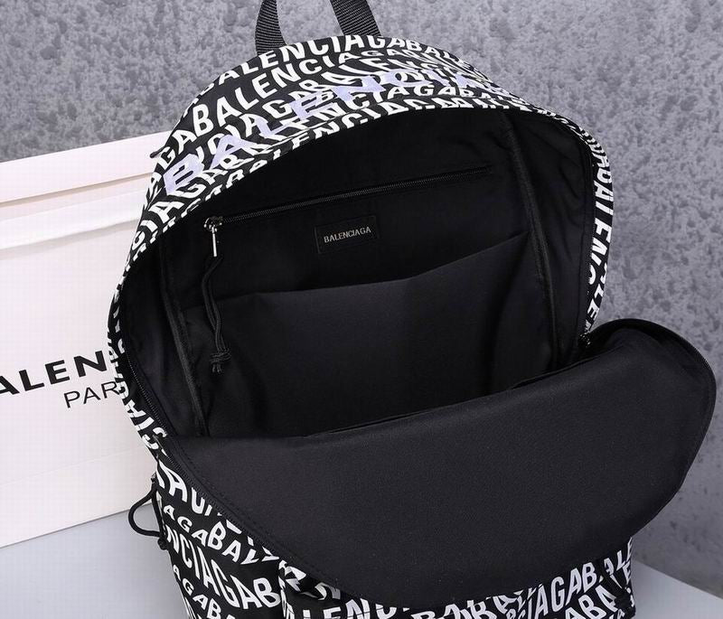 Balenciaga | Allover Logo Canvas Backpack