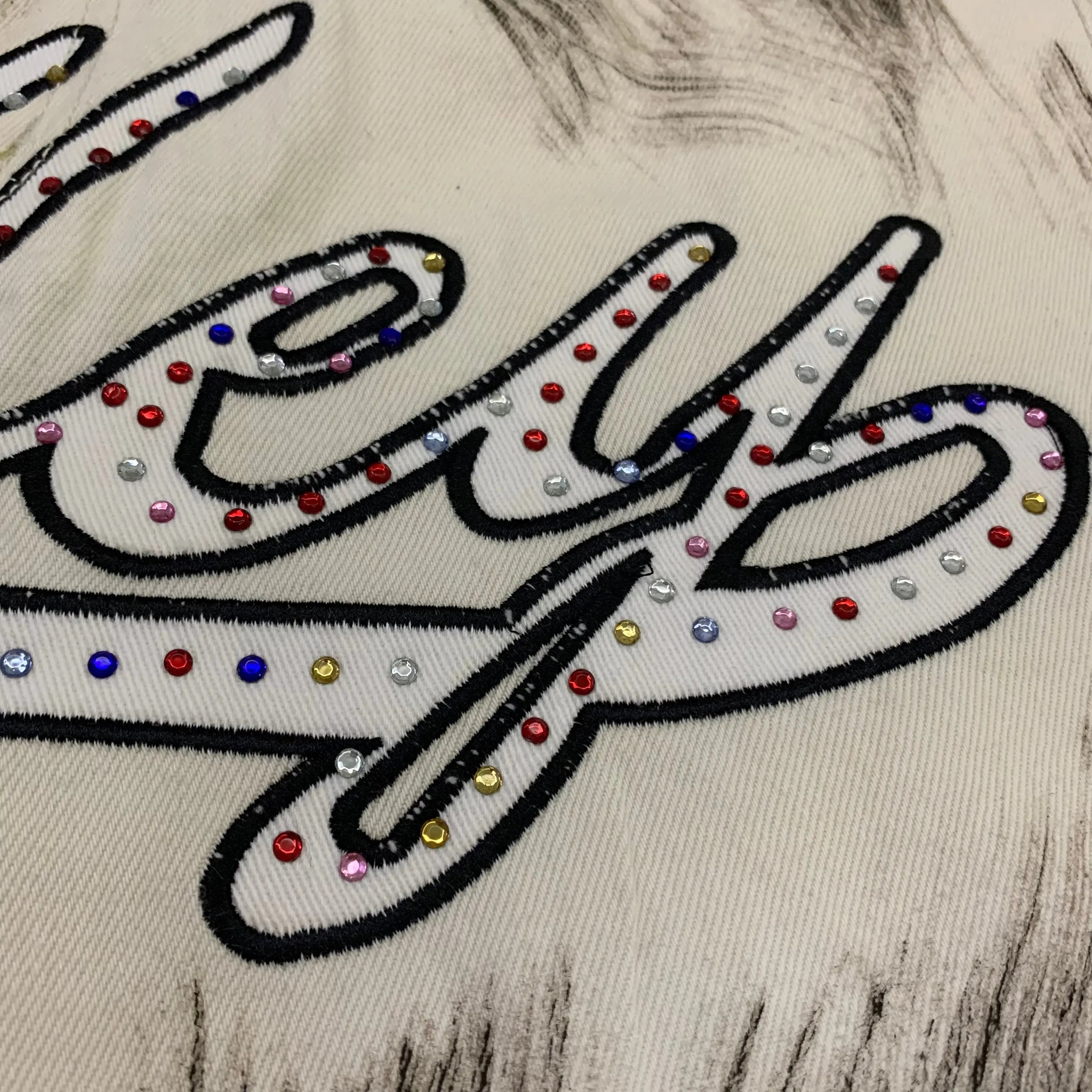 Valley | Embroidered Distressed Denim Shorts Valley