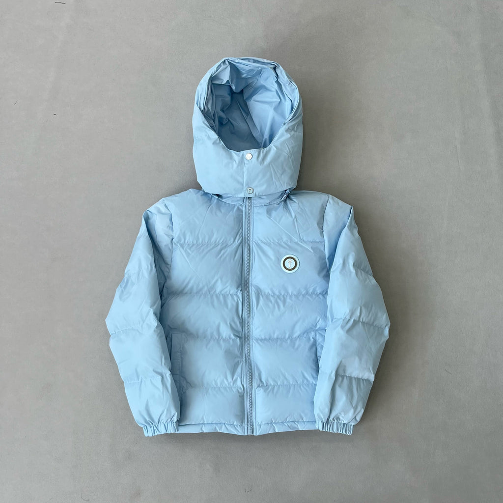 Trapstar London | Ice Blue Puffer Jacket | Detachable Hood | Streetwear Winter Outerwear