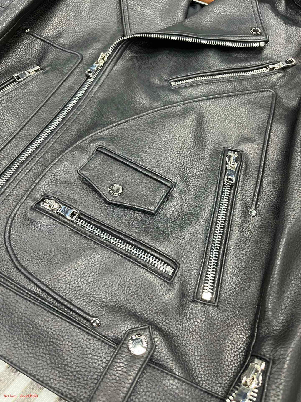 Balmain | Black Leather Biker Jacket Balmain