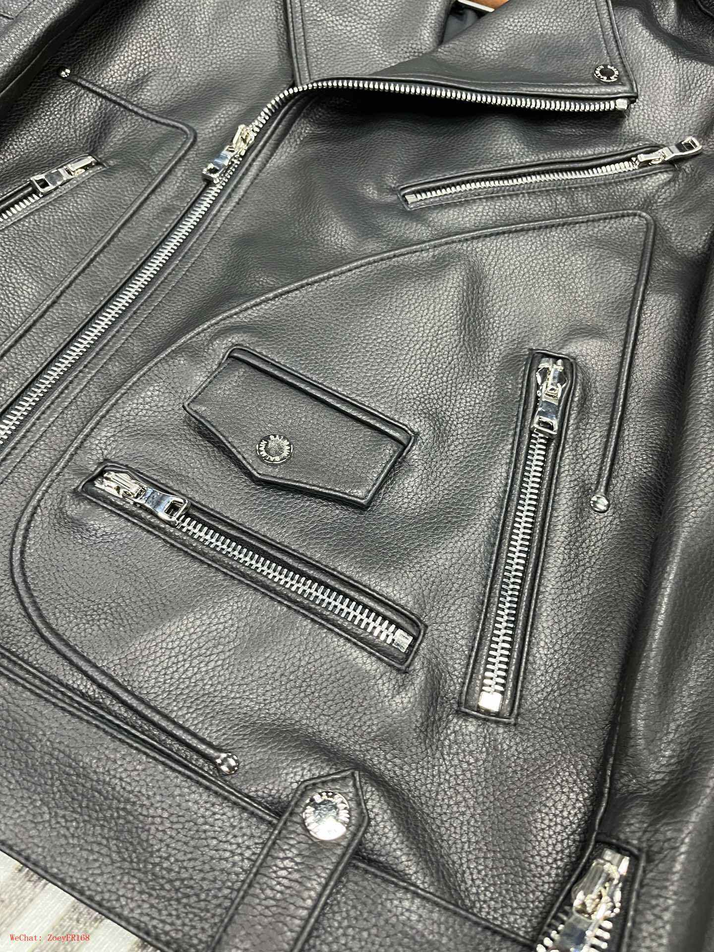 Balmain | Black Leather Biker Jacket Balmain