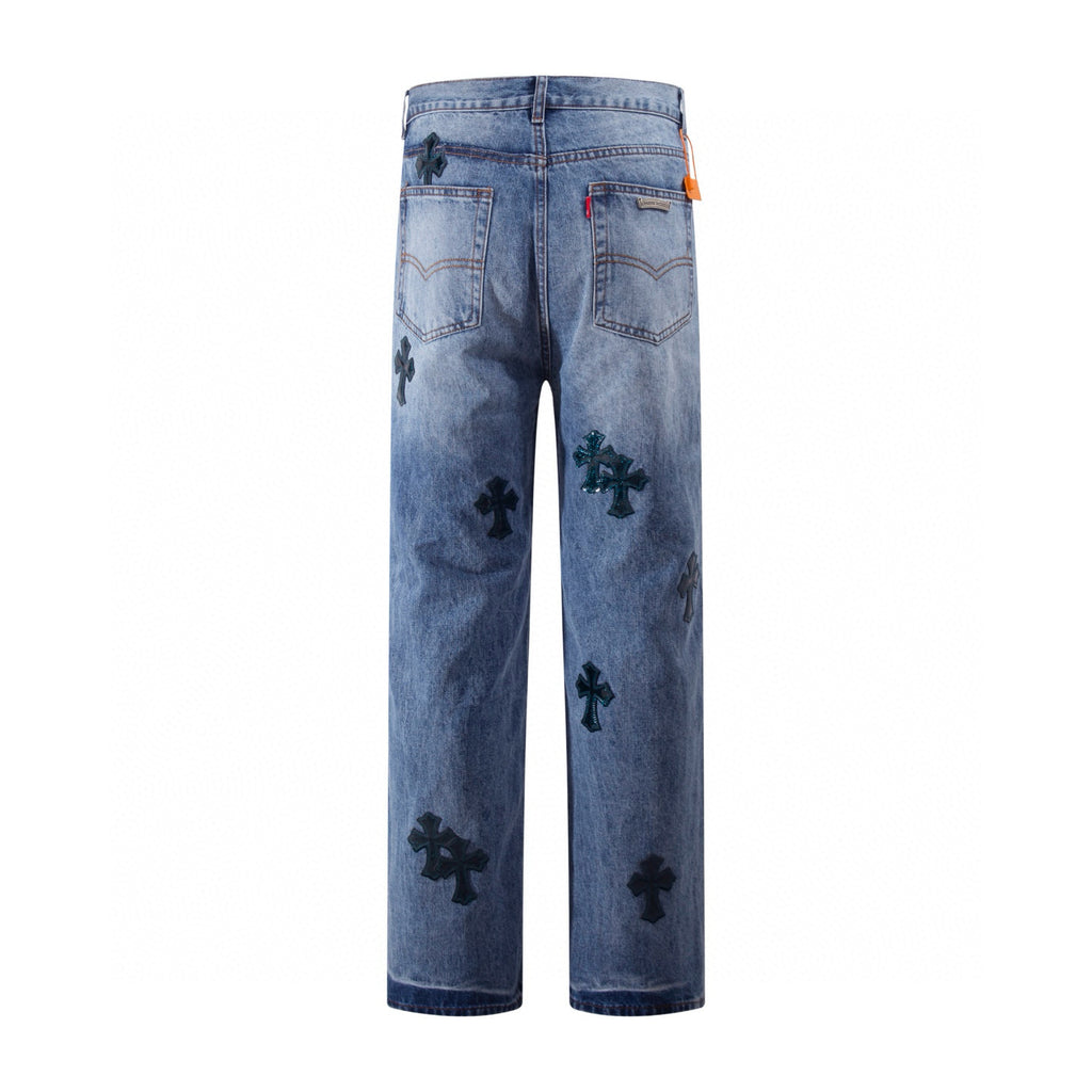 Chrome Hearts | Cross Patch Jeans | Black/Blue