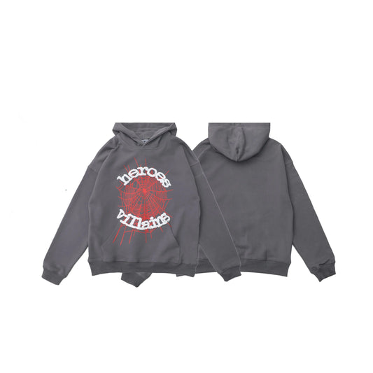 Sp5der | Heroes & Villains Hoodie | Oversized Streetwear Sp5der