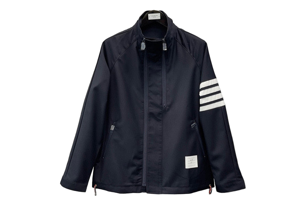 Thom Browne | Four-Bar Track Jacket | Grey & Navy