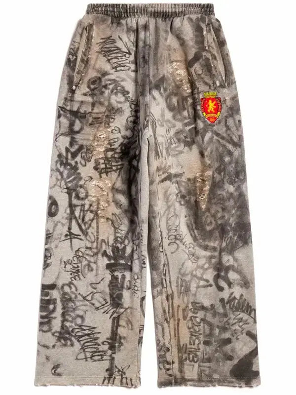 Summer ’23 | Mud Show Skater Graffiti Distressed Sweatpants Balenciaga