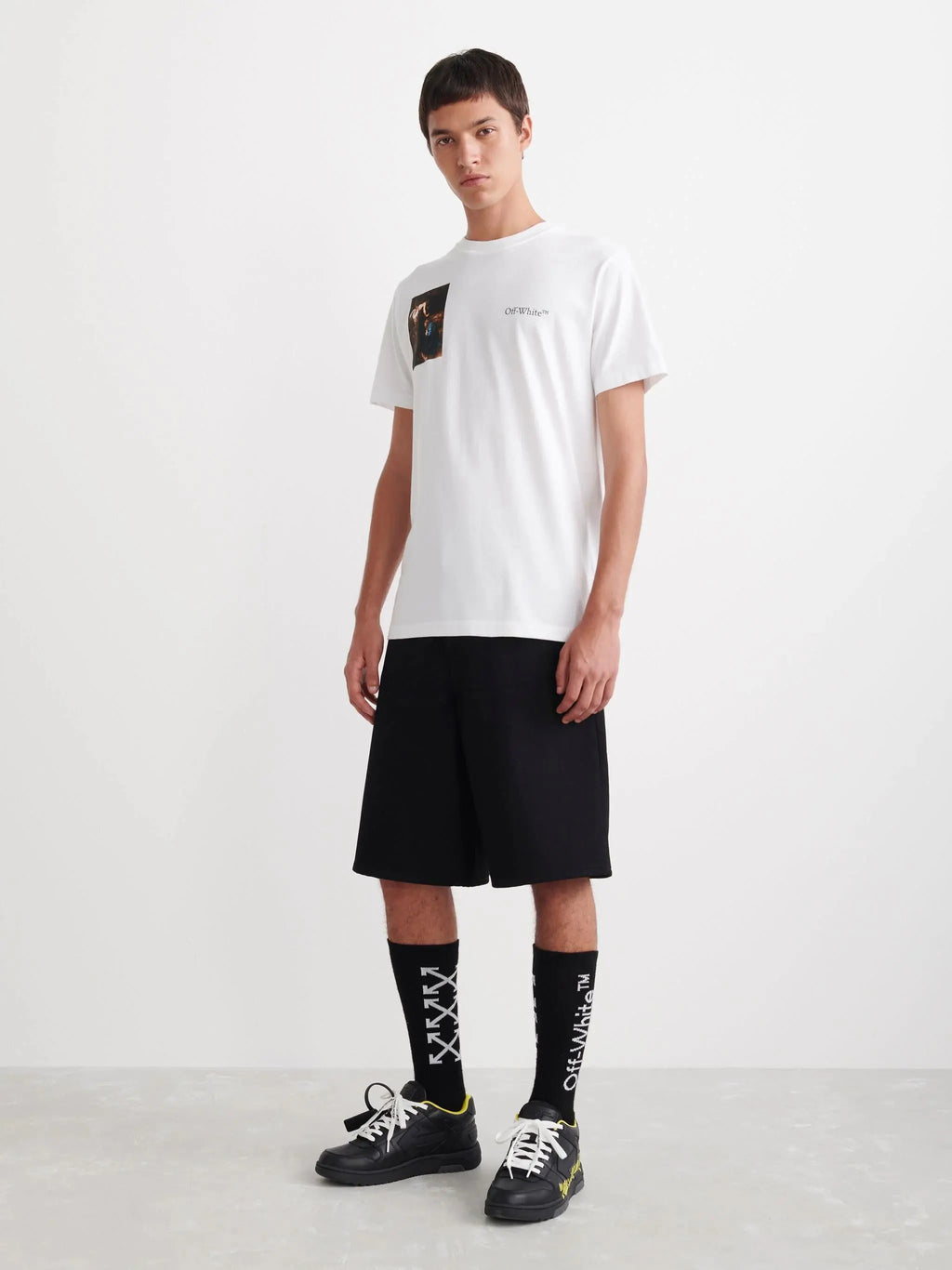Off-White | Caravaggio Oil Painting Graphic Tee | Black, White, Beige Off-White