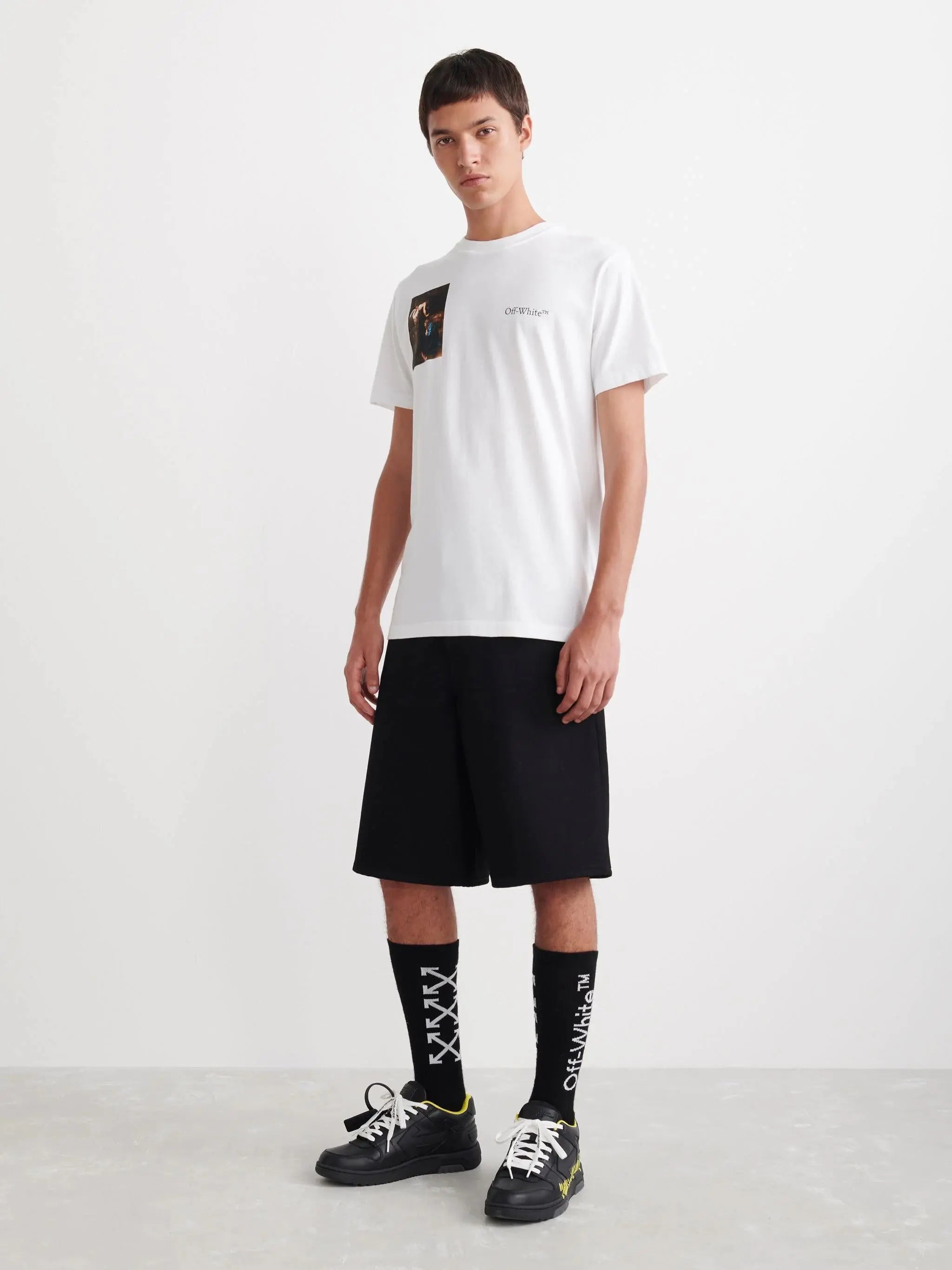Off-White | Caravaggio Oil Painting Graphic Tee | Black, White, Beige Off-White