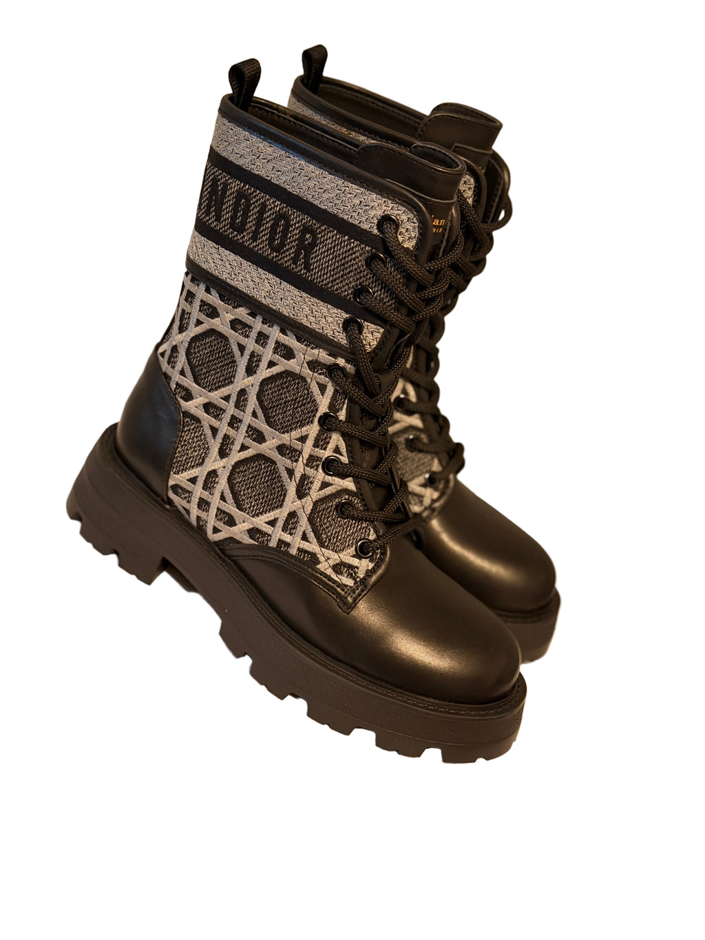 Dior | D-Major Ankle Boots | Black Cannage Tweed