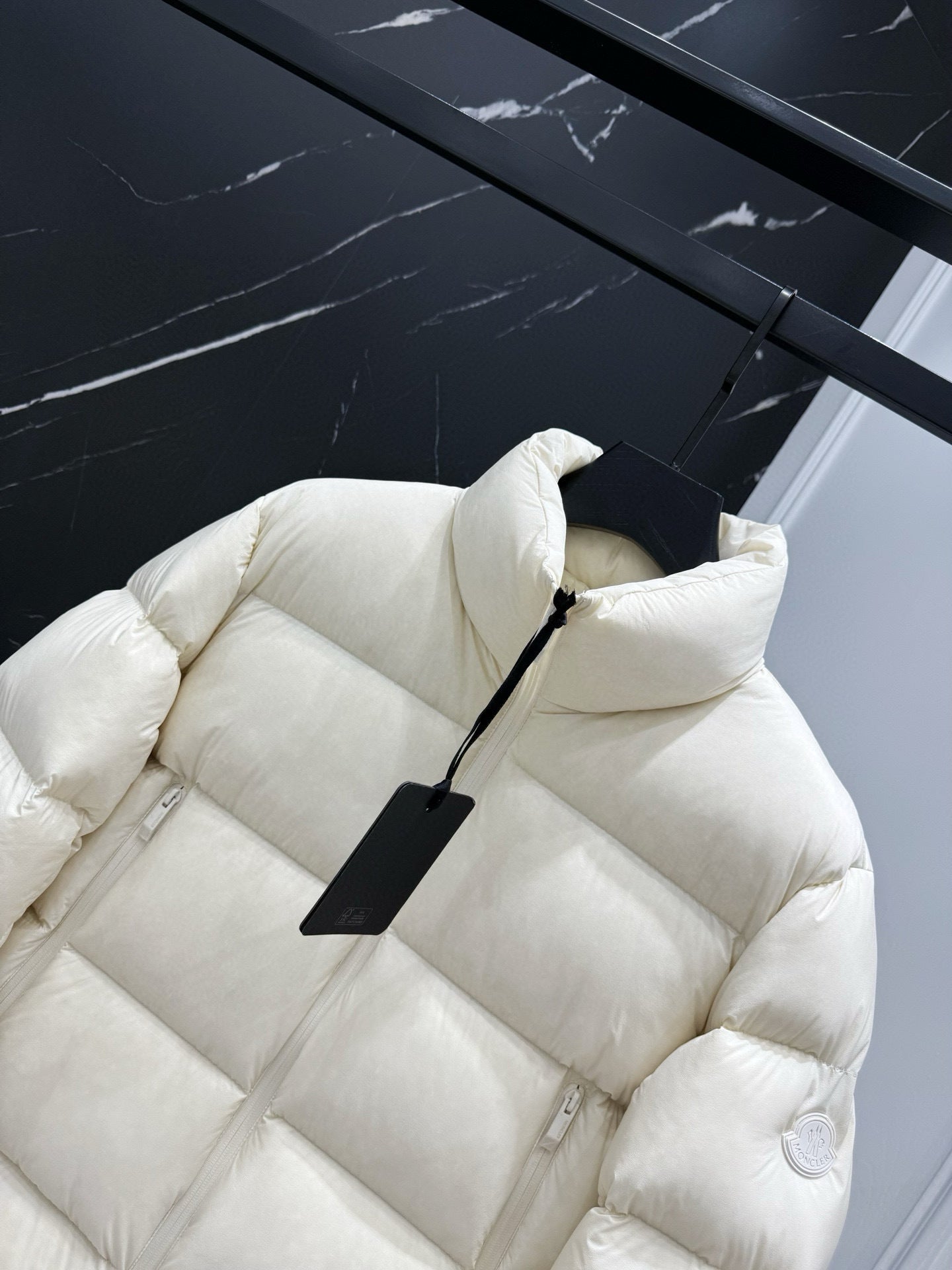 Moncler | Classic Down Puffer Jacket | Black & Ivory