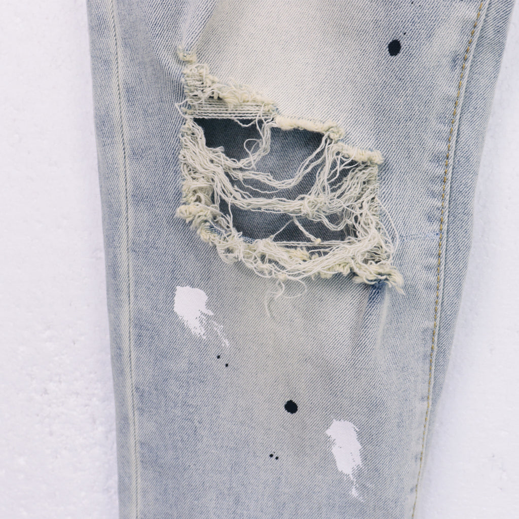 Purple Brand | P001 Skinny Jeans | Light Blue Distressed