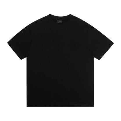 Balenciaga | Black Rhinestone Script Logo Tee | Oversized Fit Balenciaga