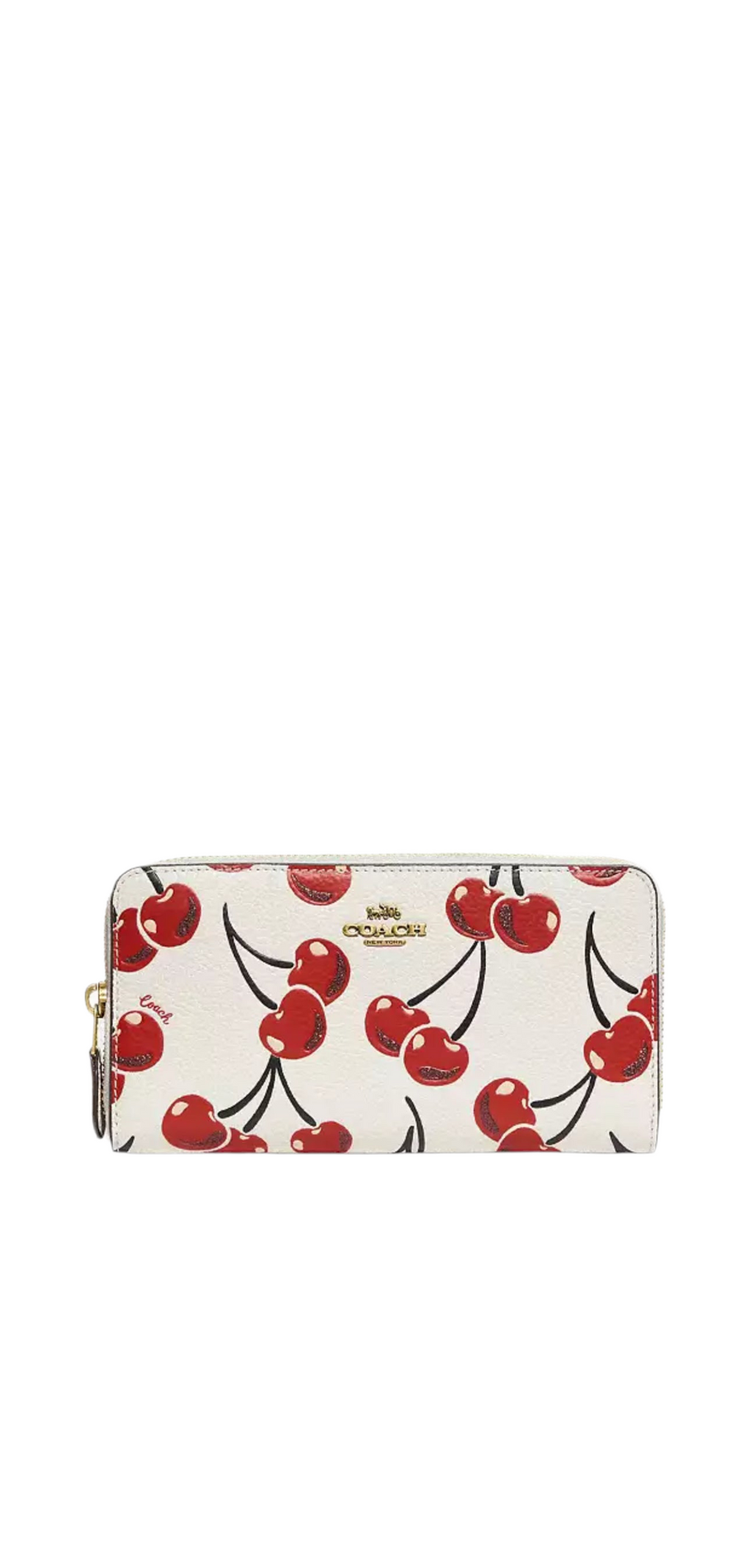 Coach | Accordion Zip Wallet | Cherry Print