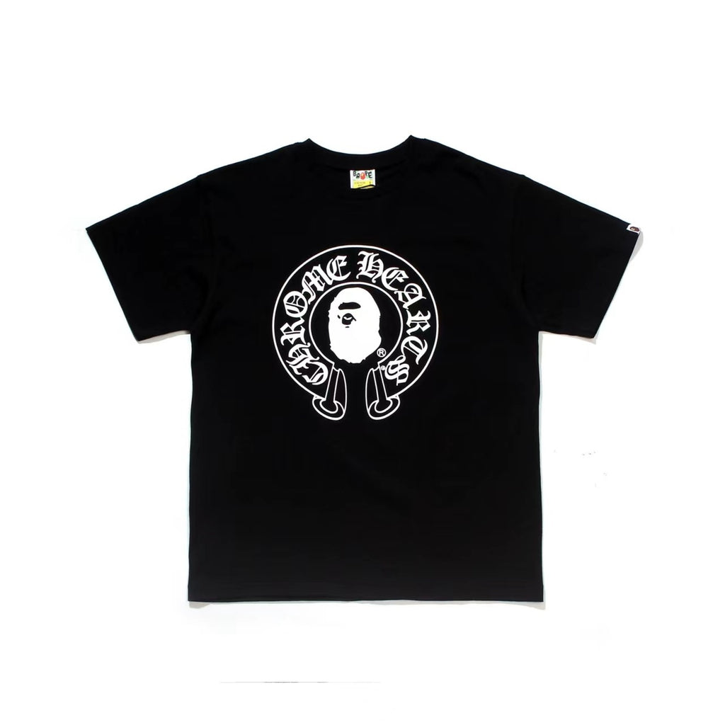 Chrome Hearts x BAPE | Black or White Graphic T-Shirt