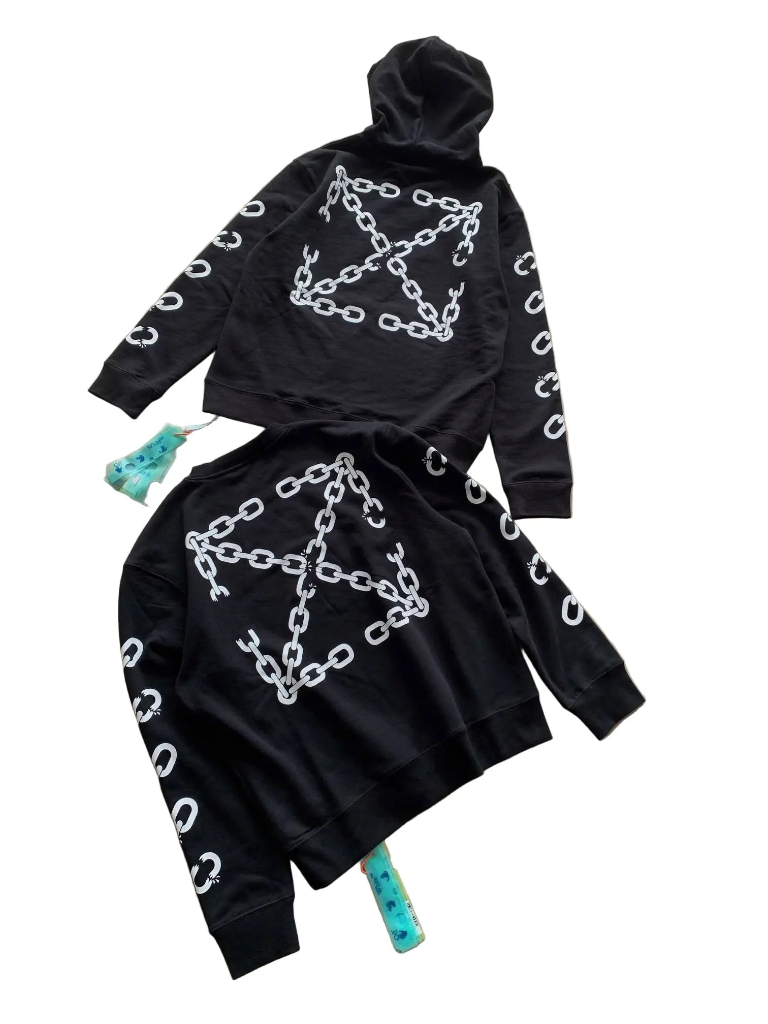 Off-White | Chain Link Arrow Hoodie & Crewneck Black Off-White