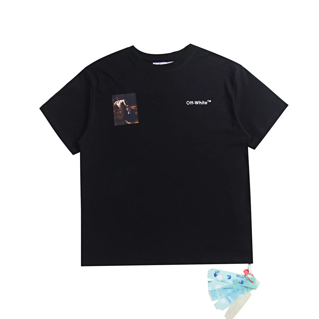 Off-White | Caravaggio Oil Painting Graphic Tee | Black, White, Beige Off-White