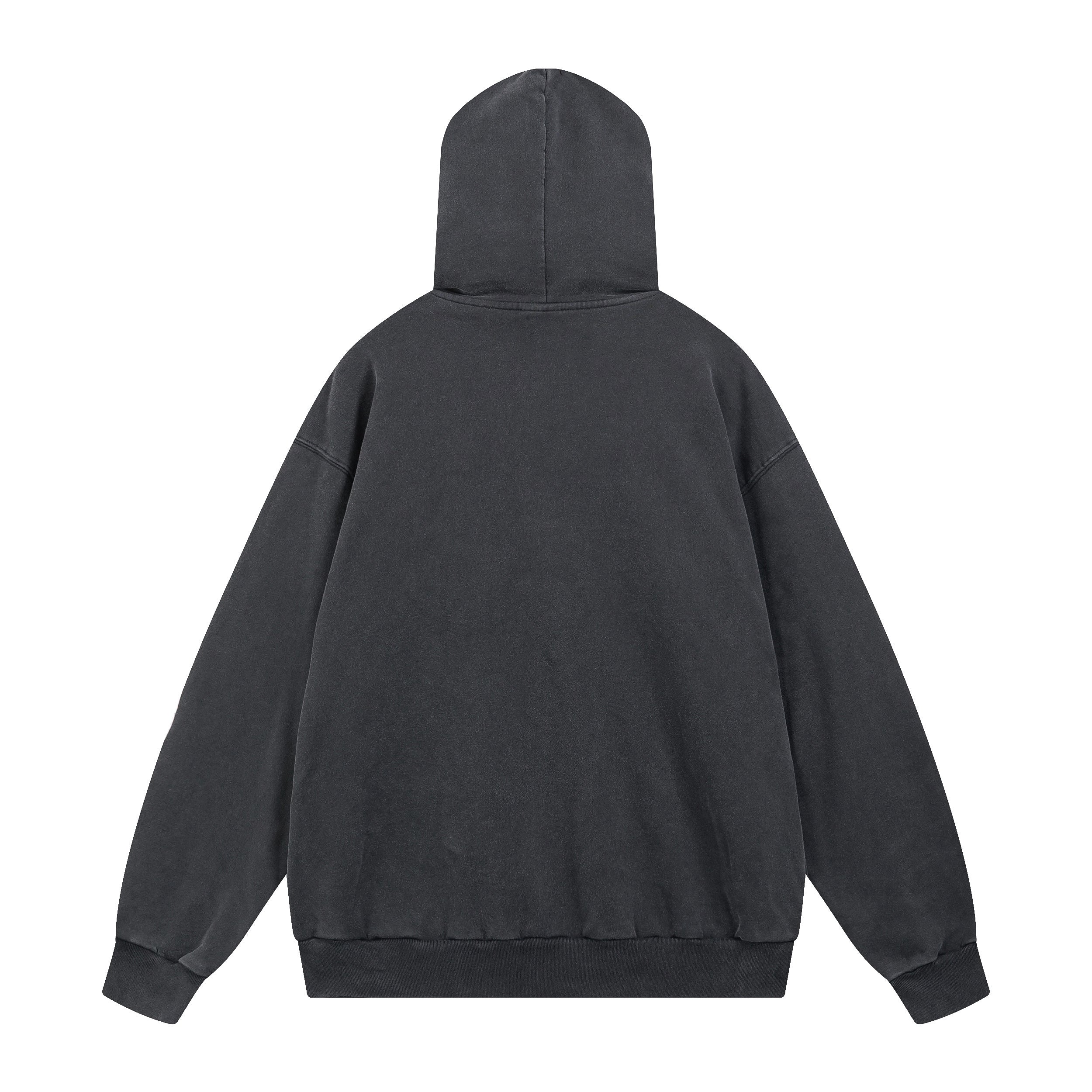 Balenciaga | Charcoal BB Distorted Logo Hoodie