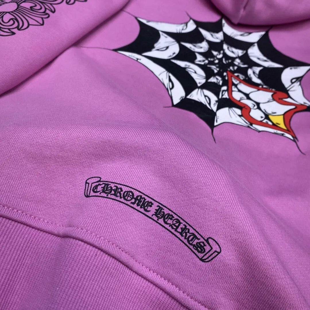 Chrome Hearts x Matty Boy | Rare Graphic Hoodie Pink Chrome Hearts