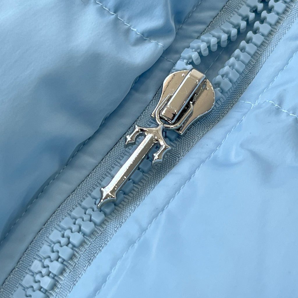 Trapstar London | Ice Blue Puffer Jacket | Detachable Hood | Streetwear Winter Outerwear