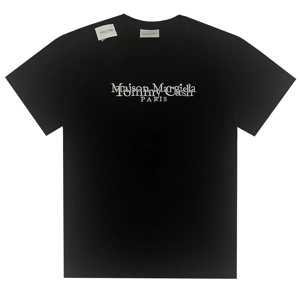 Maison Margiela x Tommy Cash MM6 Distressed Logo T-Shirt | Black Margiela