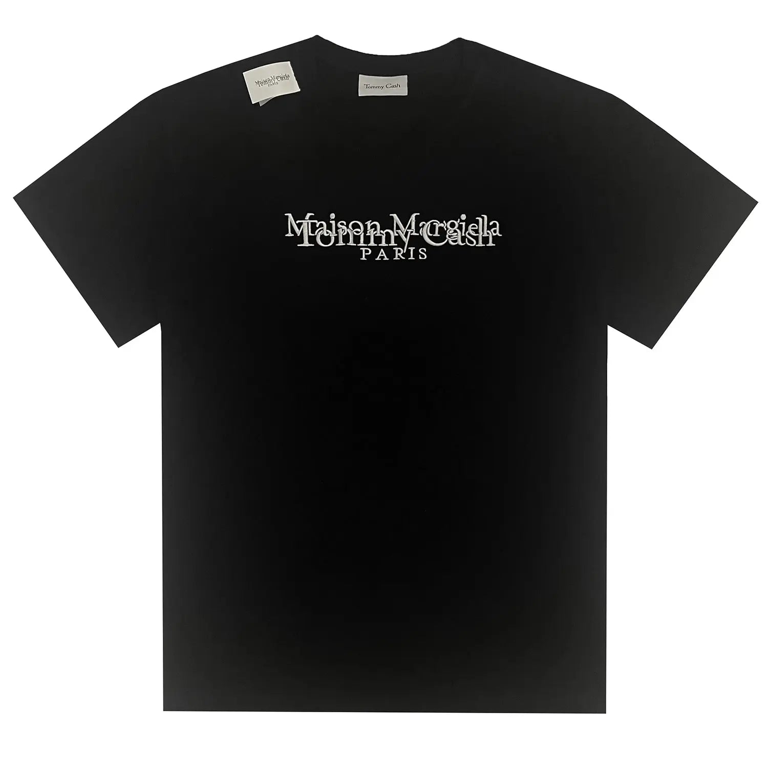 Maison Margiela x Tommy Cash MM6 Distressed Logo T-Shirt | Black Margiela