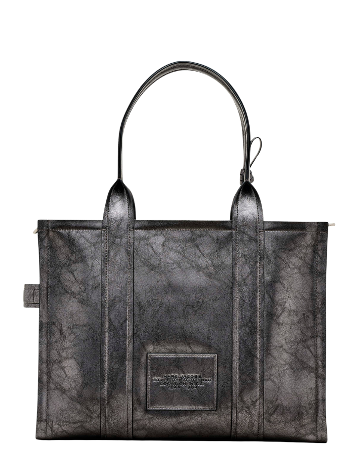 Marc Jacobs | The Large Distressed Leather Tote Bag | Black