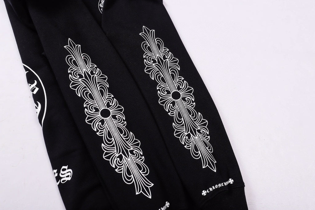 Chrome Hearts | Cross Motif Los Angeles Hoodie in Black & White