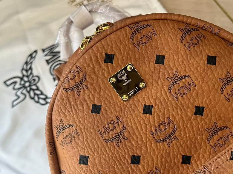 MCM | Brown Visetos Belt Bag | Classic Monogram | Gold Hardware