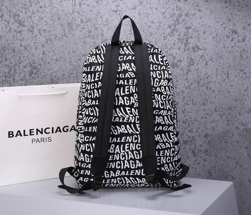 Balenciaga | Allover Logo Canvas Backpack