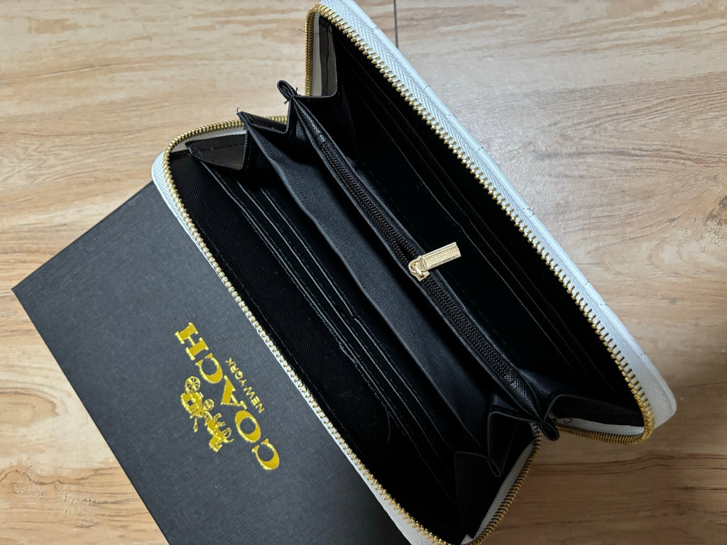 Coach | Accordion Zip Wallet | Cherry Print