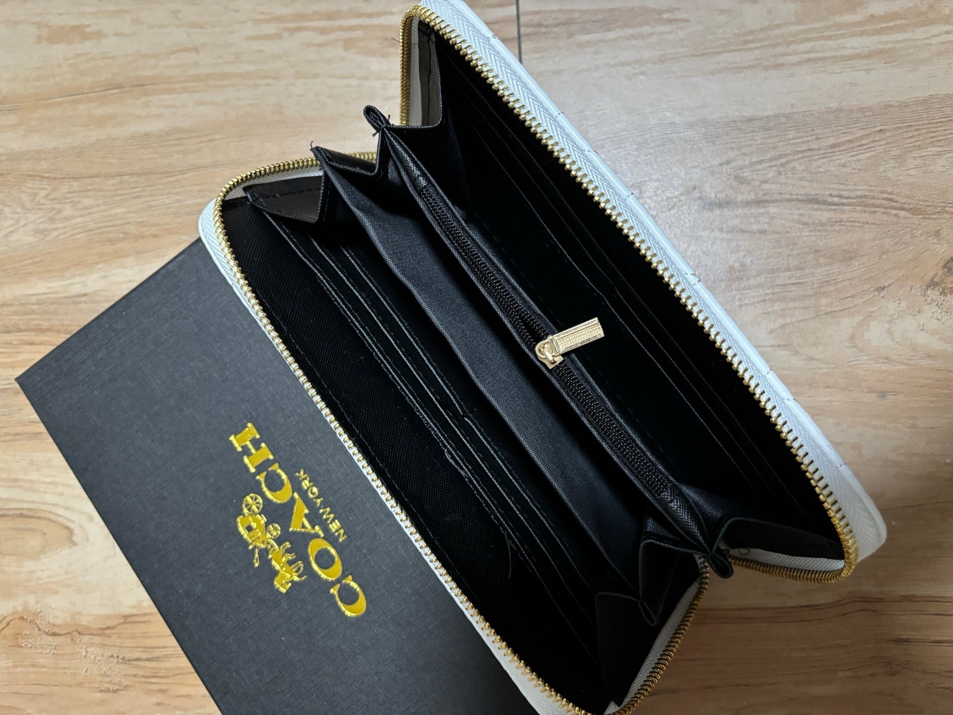 Coach | Accordion Zip Wallet | Cherry Print