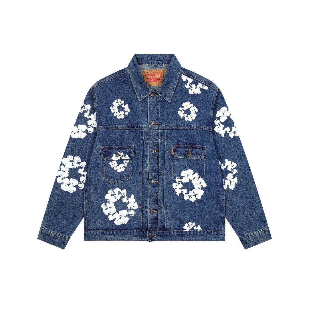 Denim Tears | Cotton Wreath Denim Jacket | Multiple Washes
