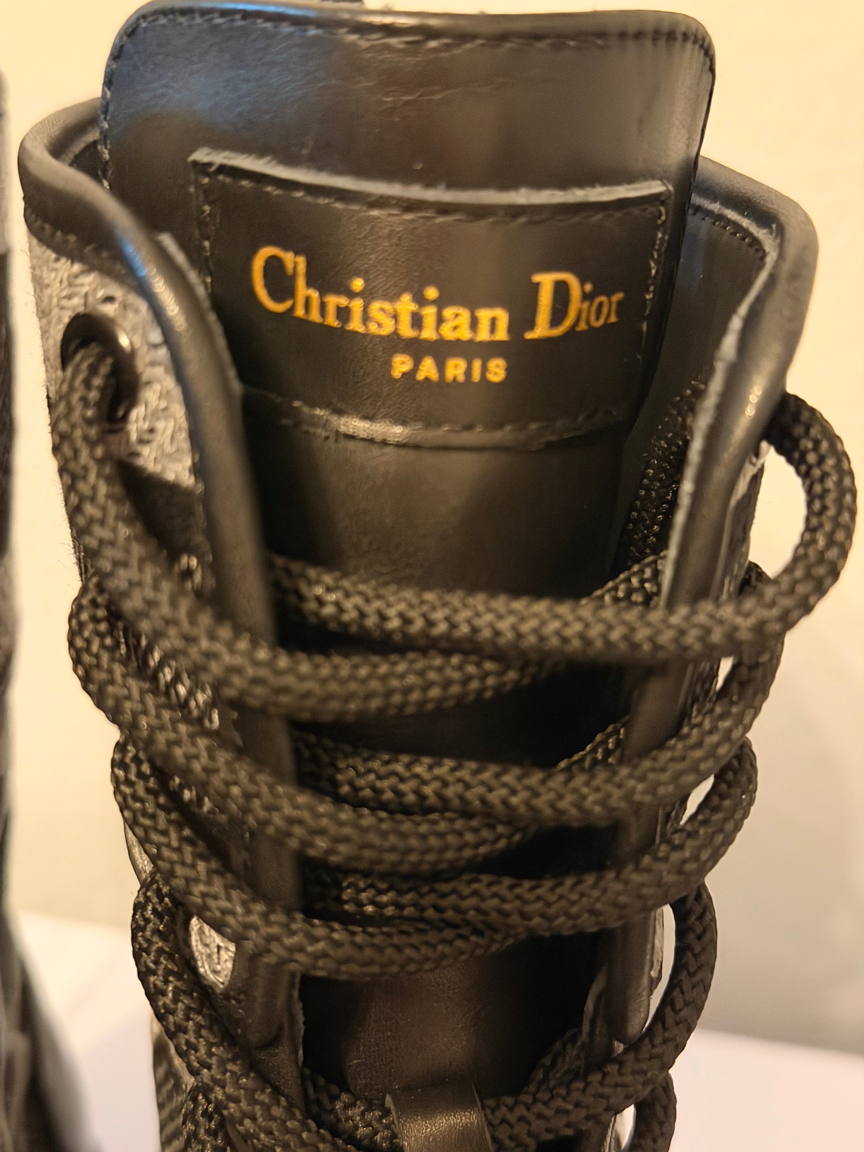 Dior | D-Major Ankle Boots | Black Cannage Tweed