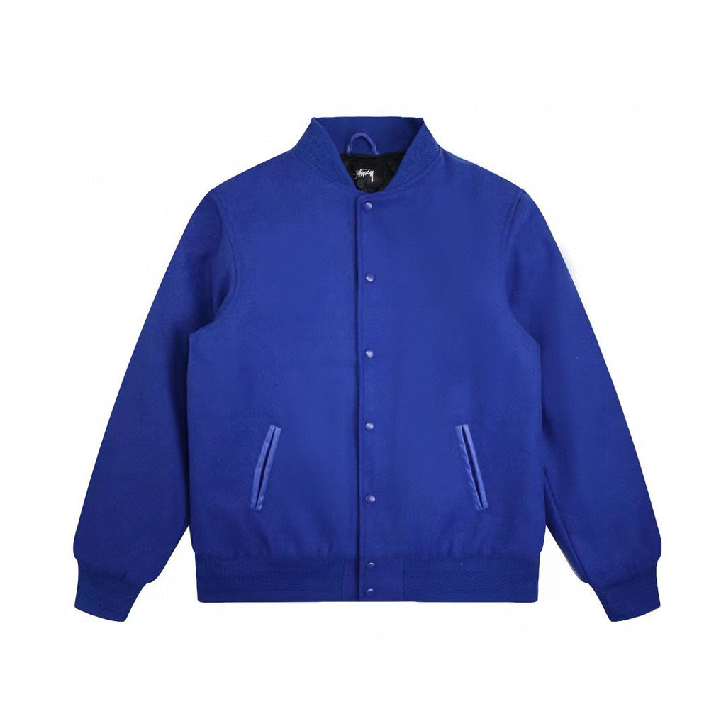 Stüssy | Sport Wool Varsity Jacket | Black, Blue, Beige