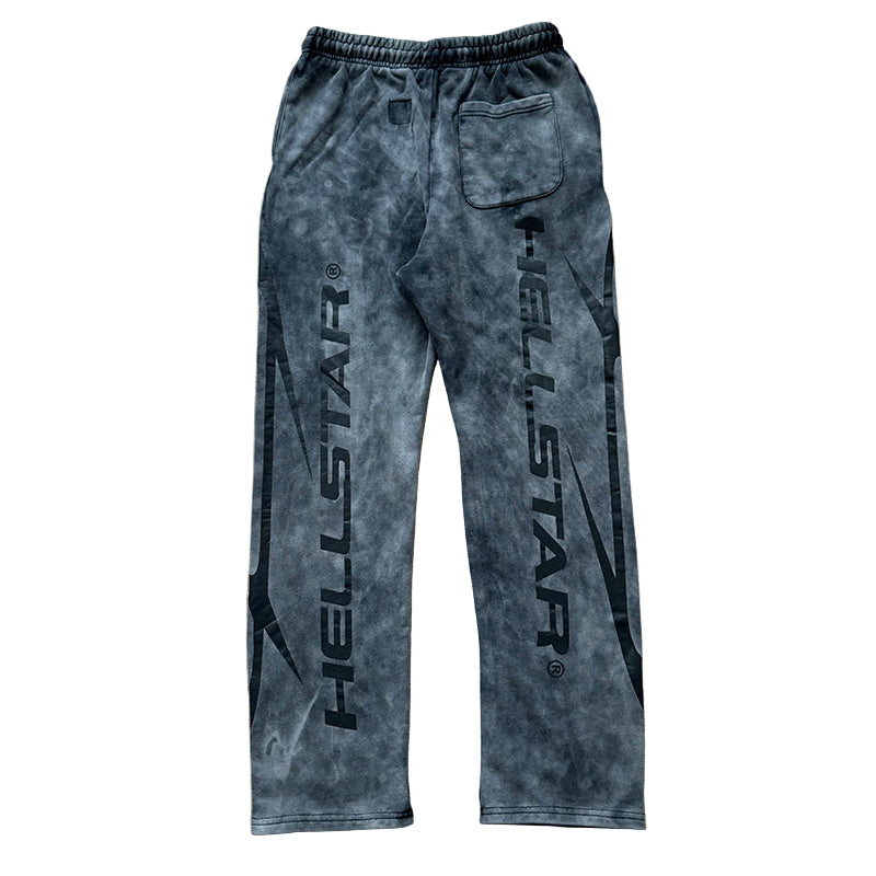 Hellstar | Fleece Sweatshirt & Sweatpants | Washed Black