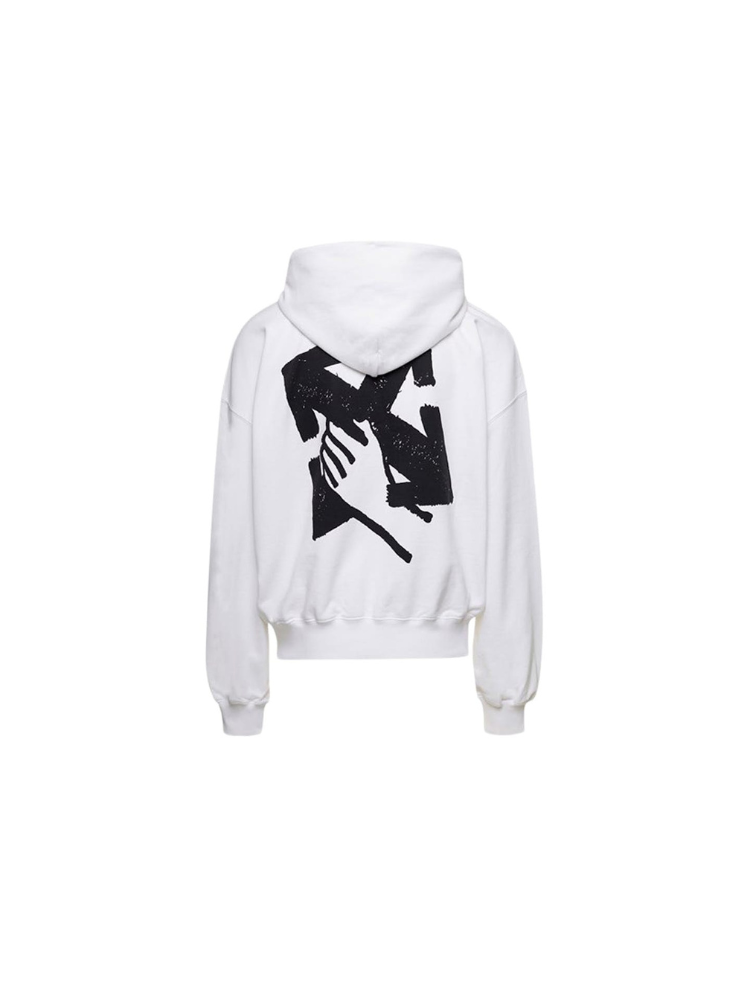 Off-White | Hand Arrow Boxy Hoodie | White