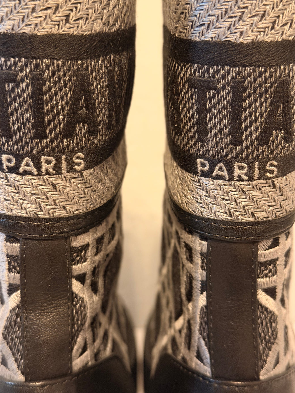 Dior | D-Major Ankle Boots | Black Cannage Tweed