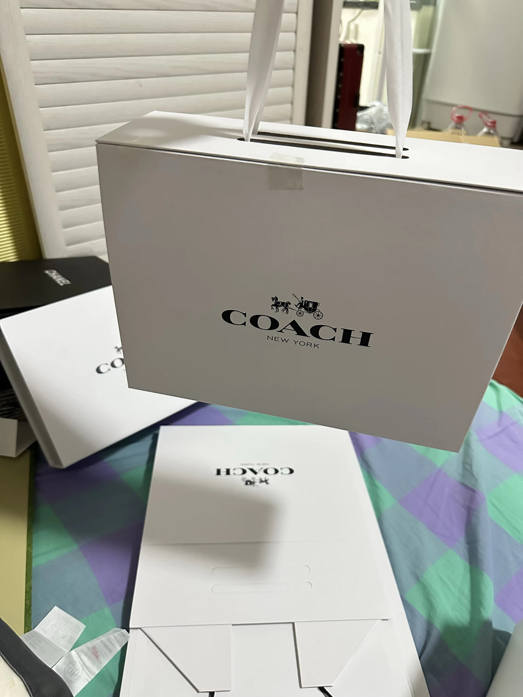 Coach | Large Maggie Tote Bag | Blocked Signature Leather Black