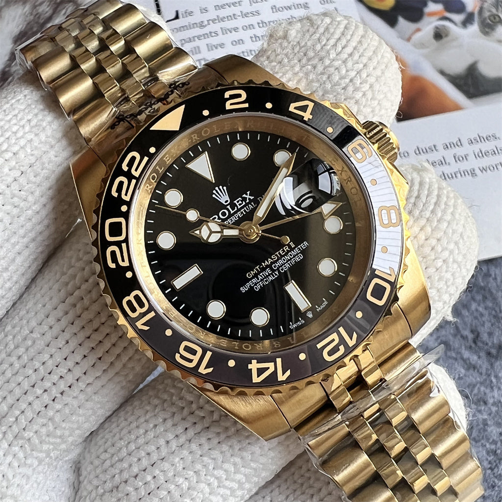Rolex | GMT-Master II | Gold & Black Bezel